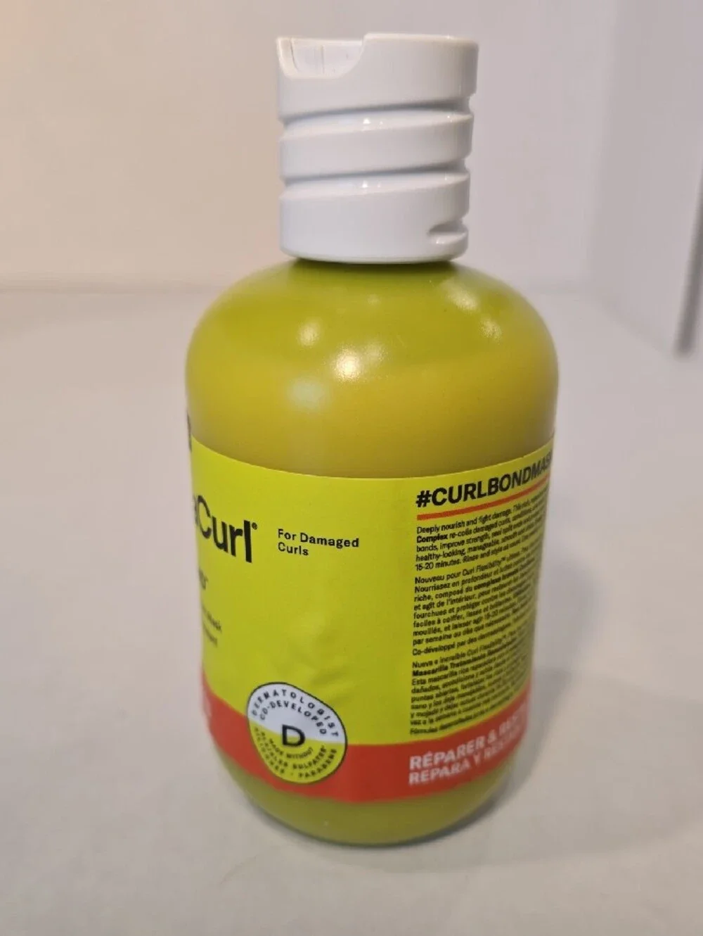 8 FL Oz DevaCurl Curbond Re-Coiling Treatment Mask - Lime Green
